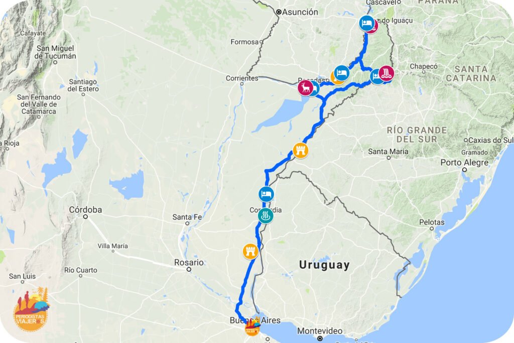 ruta hacia mar del plata desde entre rios