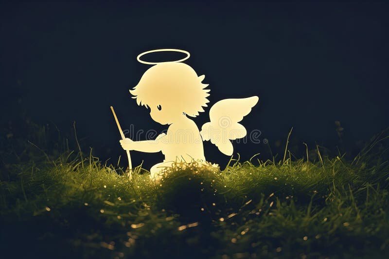 Cómo puedo descubrir quién es mi ángel de la guarda 1 silueta de un angel sobre un paisaje sereno