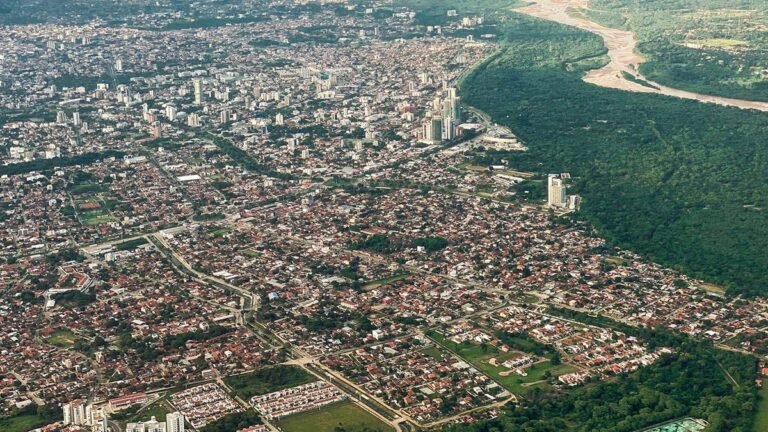 vista aerea de santa cruz bolivia