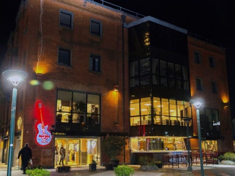 vista del hard rock cafe en puerto madero