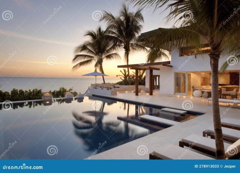 vista exterior de un moderno hostal