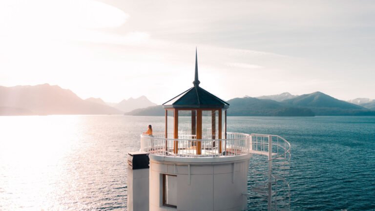 vista panoramica de la posada del faro