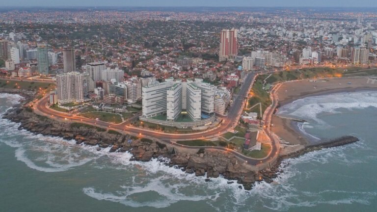 vista panoramica de la x en mar del plata