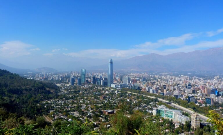 vista panoramica de santiago de chile