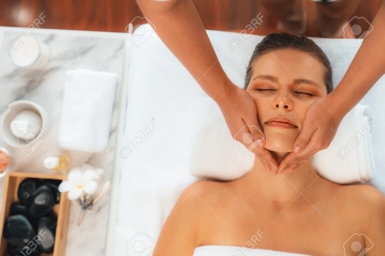 vista panoramica de un spa relajante