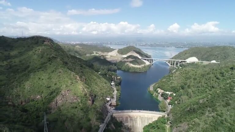 vista panoramica del lago san roque