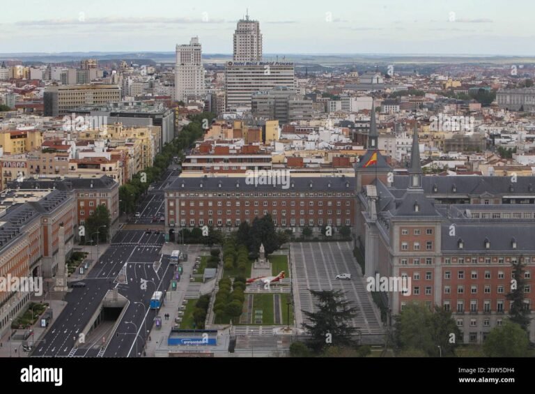 vista panoramica del paso de las tropas
