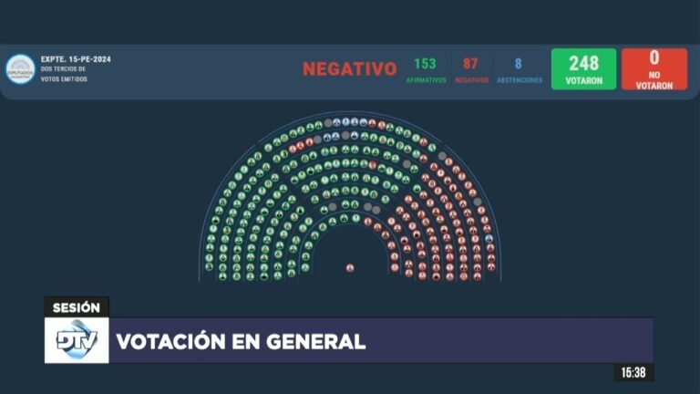 voto en la camara de diputados argentino